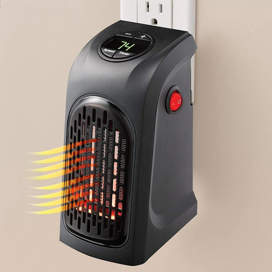 Portable Electric Heater Plug with Adjustable Thermostat